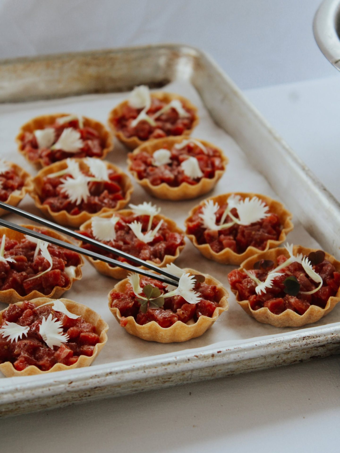 Restaurant Pearl Morissette Beef Tartare Tartlets